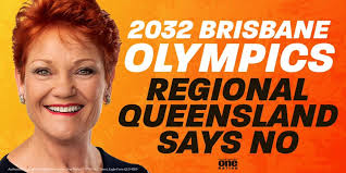 Ioc president thomas bach said the city was the only one proposed for the 2032. Pauline Hanson Cancel Trad Era Thinking Cancel 2032 Olympic Games Bid Senator Pauline Hanson