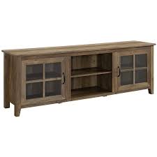 70 farmhouse wood tv stand with glass