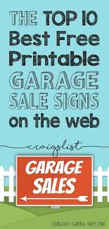 Free Printables Garage Sale Signs Price Tags Garage