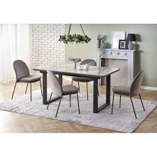 Lilac Extending Dining Table Glass And