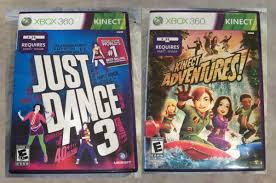 2 xbox 360 games lot just dance 3