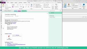 How To Take Awesome Meeting Notes With Onenote 2013 2016 Youtube
