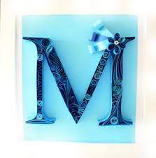 Cut a bunch of 1/4 wide strips of paper in four or five colors or shades. Paper Quilling Letter M 3 Steps Instructables