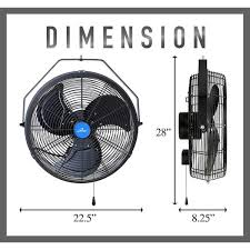 Wall Mount Outdoor Waterproof Fan