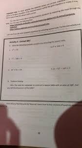 Solved Values To The Given Equation If