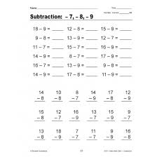 Subtraction Easy Timed Math Drills Pdf