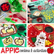 apple activities and centers for little