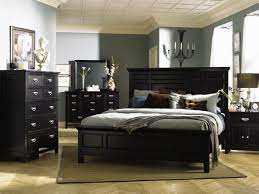 bedroom design with black furniture