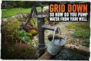 How to pump water from a well 