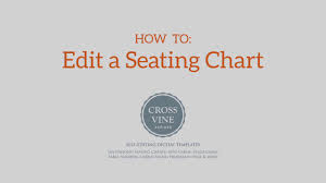 How To Edit A Seating Chart Printable Template From Crossvine Designs