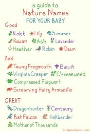 great nature inspired baby names
