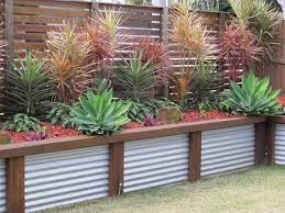 corrugated metal retaining garden
