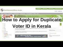 how to apply duplicate voter card in