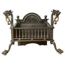 Antique English Dragon Fire Grate In
