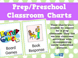Prep Preschool Classroom Charts Teacher Resources And