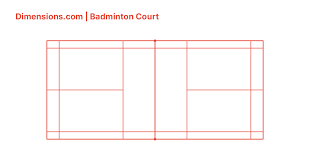 badminton court dimensions drawings