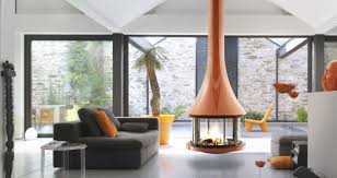 hanging gas fireplace