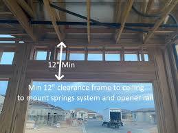 framing a garage door opening