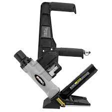 numax s18glcndh pneumatic 18 gauge 1 3 4 l cleat dual handle flooring nailer