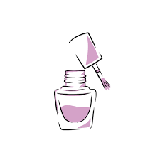 nail polish bottle with pink brush