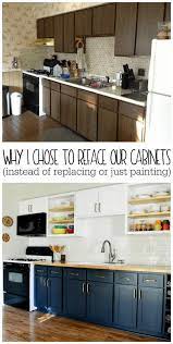 Diy painted kitchen cabinets don't have to break the bank, or your back. Why I Chose To Reface My Kitchen Cabinets Rather Than Paint Or Replace Refacing Kitchen Cabinets Diy Kitchen Cabinets New Kitchen Cabinets