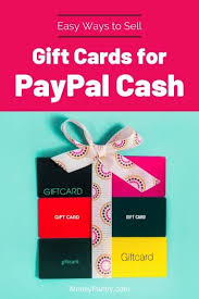sell gift cards for paypal cash