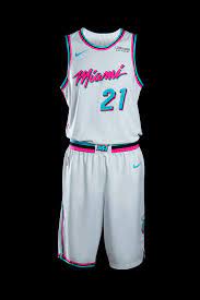 Welcome to a celebration of miami's sunnier side. For Their Newest Uniforms The Miami Heat Go Miami Vice