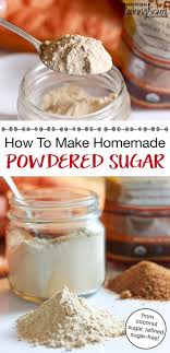how to make homemade powdered sugar