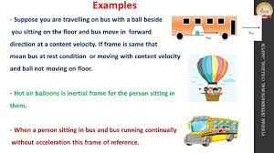 inertial and non inertial frames of