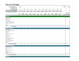 Budget And Expenses Template Free Personal Expense Worksheets