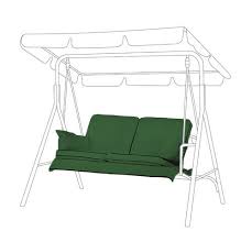 Replacement Green 2 Seater Swing Seat