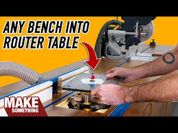 router table and miter saw bench