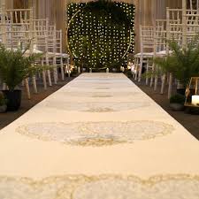 heart glitter white wedding aisle runner