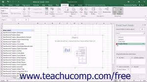 Excel 2016 Tutorial Creating A Pivotchart Microsoft Training Lesson