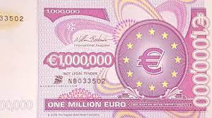 One Million Euro Bank Note Bill 1.000.000 € 1 Millionen - YouTube