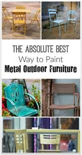 Painting Metal Outdoor Furniture