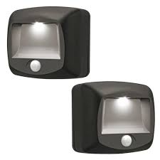 Mr Beams Brown Battery Operated Indoor Or Outdoor Motion Sensing Led Step Light 2 Pack At Menards