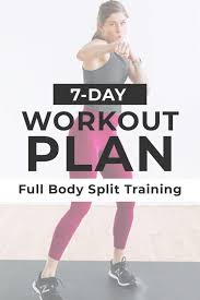 free weekly workout plan full videos