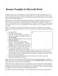 Free Resume Templates   Format Microsoft Word Template     Pinterest
