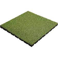 Aslon Rubber Tile With Grass 400mm