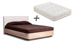 Легло с издръжлива конструкция и място за съхранение на вещи. Spalni Komplekti S Matrak Ergodesign