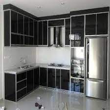 modern aluminium modular kitchen cabinet