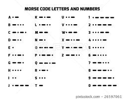 international morse code alphabet with