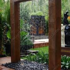 Outdoor Corten Steel Waterfall Water