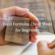 excel formulas cheat sheet for