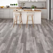 Wpc vinyl plank flooring and wpc vinyl tile flooring are best known for being 100% waterproof. Grey Vinyl Plank Flooring Vinyl Flooring The Home Depot