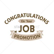 Congratulation Job Promotion Wish Vector Image 1827519