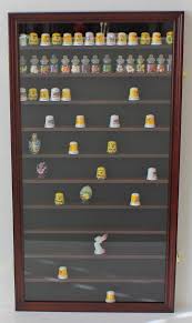 thimble display case wall cabinet dice