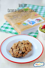 Add apple butter, egg whites, milk and vanilla; Healthy Oatmeal Breakfast Cookies Momables Breakfast Ideas