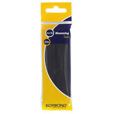 korbond black iron on hemming tape 4 5m